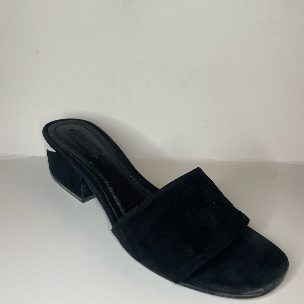 Alexander Wang Black suede cutout heel sandals